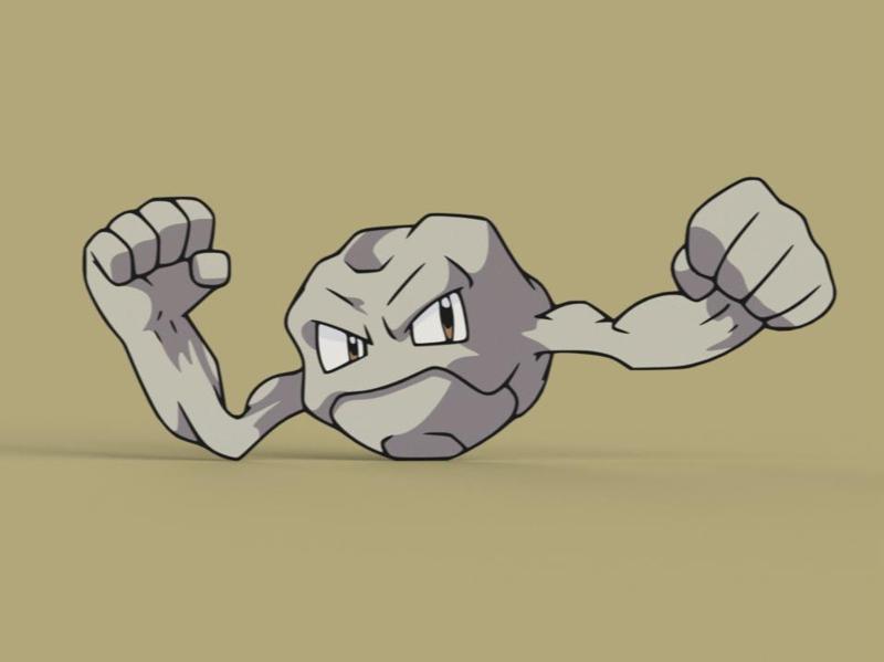 Geodude Wall Art