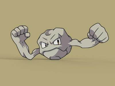 Geodude Wall Art