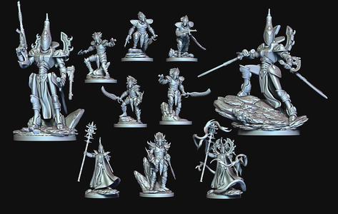 PRESUPPORTED RT MINIATURES NOVEMBER SCIFI PACK