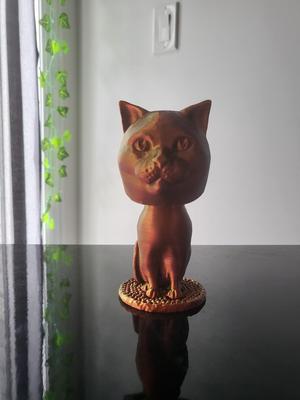 Bobblehead Big Head Cat