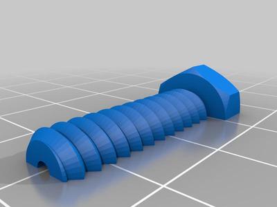 M8 bolt in two parts