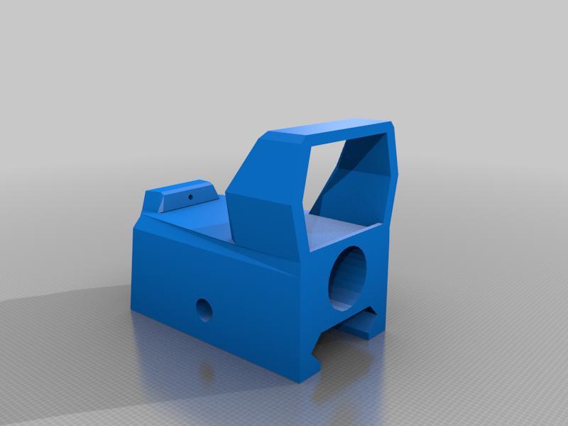 Holographic sight with laser