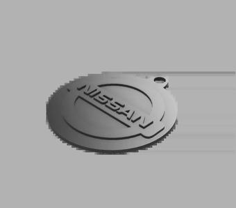 Nissan Logo & writing keychain   