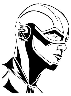 The Flash stencil 4