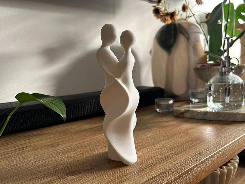 Abstract Intertwined Couple Sculpture