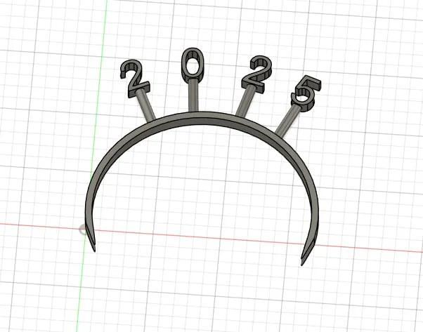 2025 new years head band   