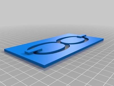 Infinity Symbol Stencil