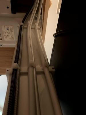 Cable management for flexispot adjustable desk