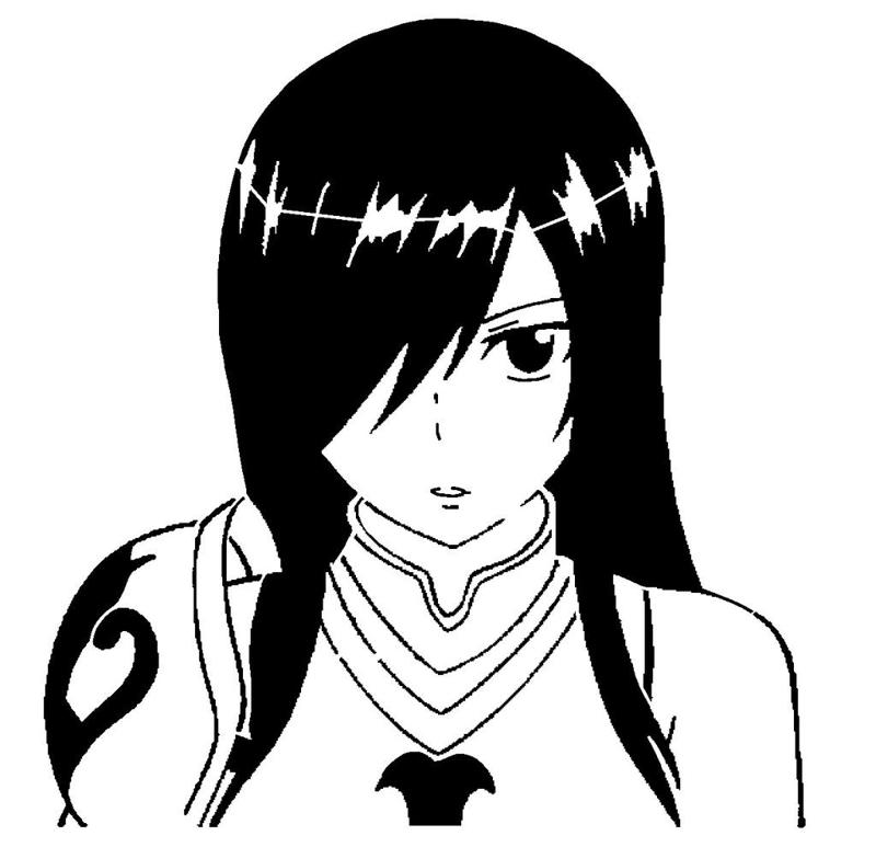 Erza Scarlet stencil