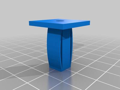 BMW E91 license plate screw support