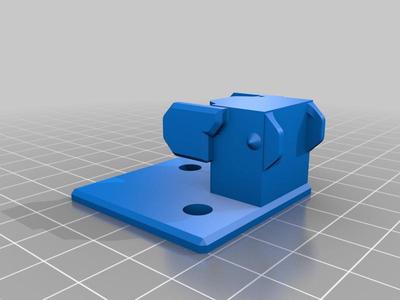 Suporte inferior do eixo y para corrente de arrasto da ender 3 max (Macho e femea)