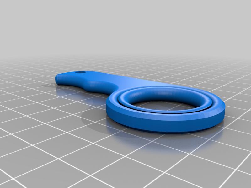 Karambit keychain with rolling thing