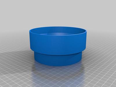 Adapter Dunstabzugshaube 125mm auf Mauerdurchbruch 120mm