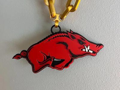 Arkansas Razorbacks Oversized Necklace Logo