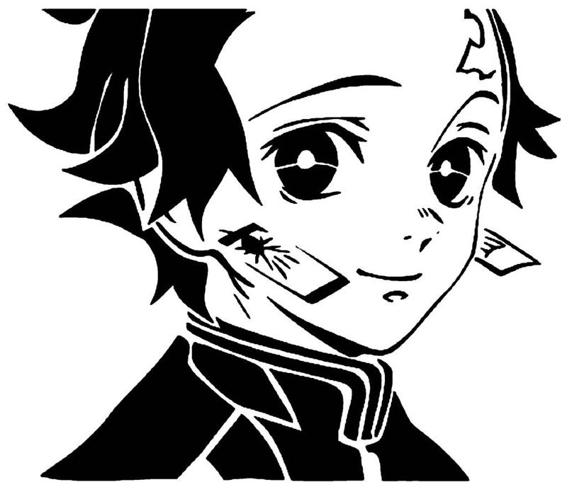 Tanjiro Kamado stencil 10