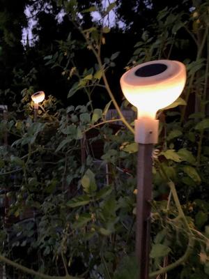 Garden Solar Light from Old Ikea Chinese Lantern