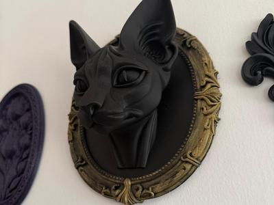 Gothic Sphynx Oval Frame Gothic Decor Wall Decor