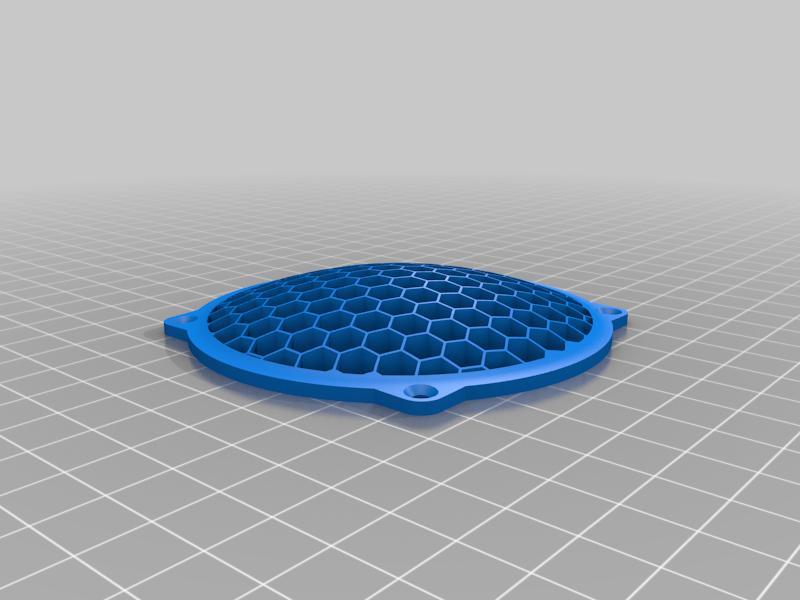 Round Speaker Grill - Hex pattern
