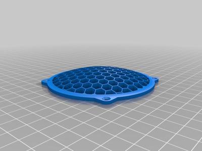 Round Speaker Grill - Hex pattern