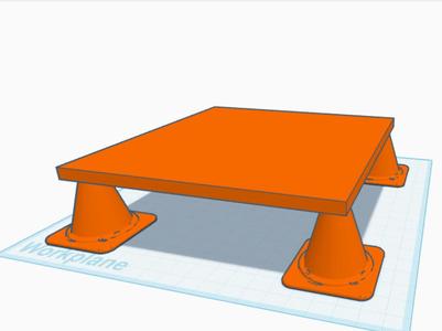 Traffic cone monitor riser