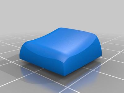 Tilted spherical choc keycaps