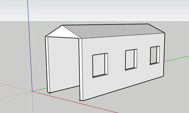 N scale pull thru train shed   