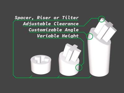 Parametric MX Keycap Spacer / Riser / Tilter