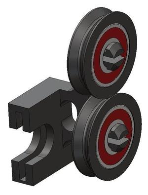 Toolless / snap-on side filament guide Ender 3 V2