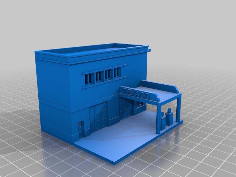 BTTF - Hill Valley Texaco Station like building