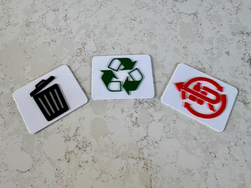 Ikea Filur Bin Labels - Rubbish Recycling Returns
