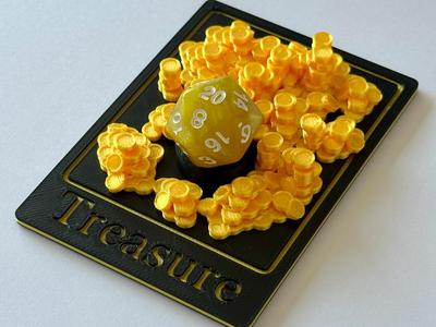 MTG 3D treasure token