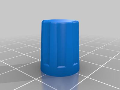 Minimal Knob for T18 Spline Shaft Potentiometer or Encoder