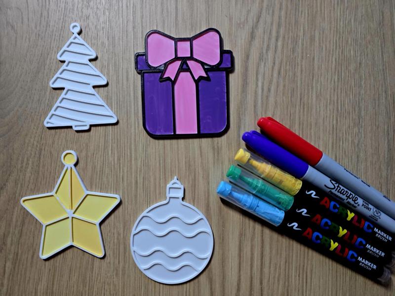 Christmas Decor DIY Coloring Craft