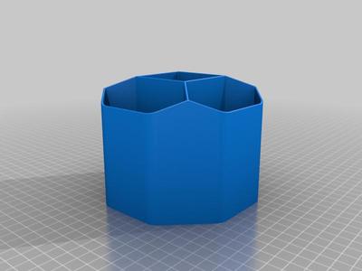 Octagonal pencil holder