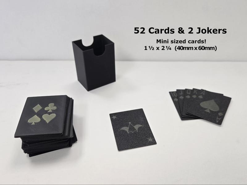 Mini Deck of Playing Cards & Case - Waterproof