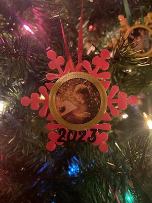 2023 Snowflake Photo Frame Christmas Ornament
