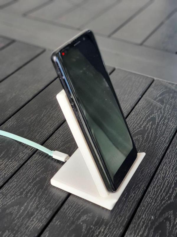 Wireless smartphone charger stand holder