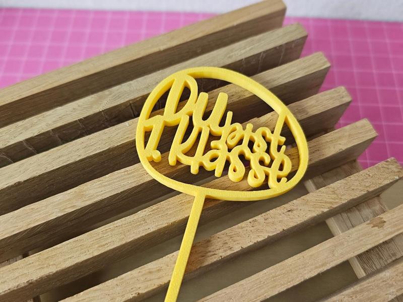 You are in 1st Grade - Oval Cake Topper for School Enrollment