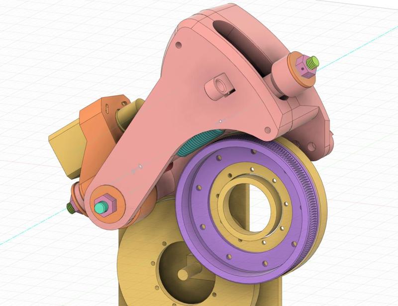 WM210V Dividing Head (worm gear) with NEMA 17 motor mount (belt drive)