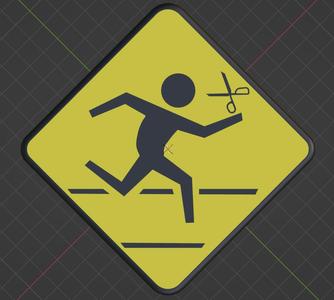 Running With Scissors tag