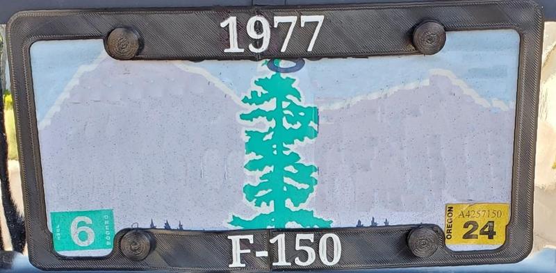 1977 Ford F150 License Plate Frame
