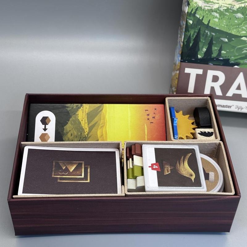 Organizer and Component Upgrades for the Trails Boardgame