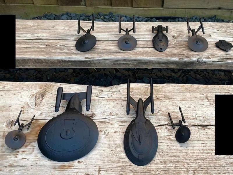 Star trek ships pre-supported for resin 