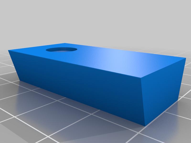 Pot cleat with hole for screw