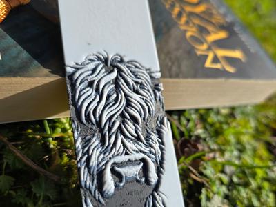 Highland Cow Bookmark ( Hueforge )