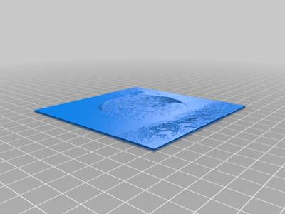 Space photo AI generated lithophane
