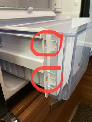 Verstärkung für Gemüsefach im Dometic Kühlschrank vom Weinsberg CaraCompact Pepper 600 MEG 2018