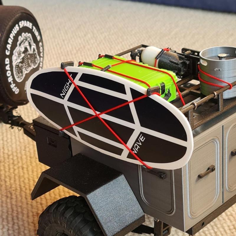 TRAILER ROOF RACK HOLDERS - Scale Surfboard Holder