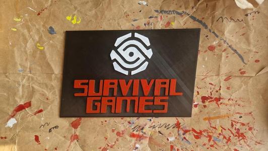 Survival Games sign - Thorpe Park Fright Nights