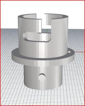 Inflation adapter with bajonet socket and nozzle: design your own by opening in customizerr